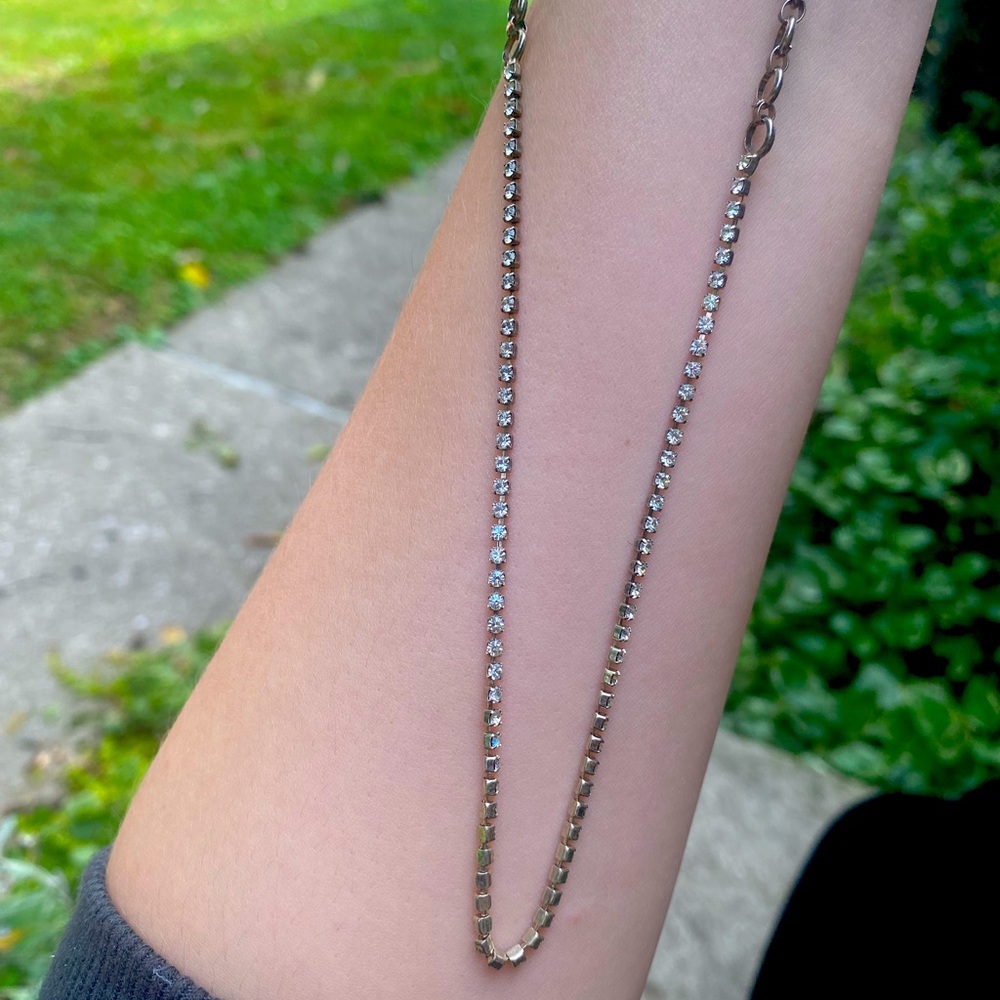 Super Fine Dainty Small Diamond Necklace